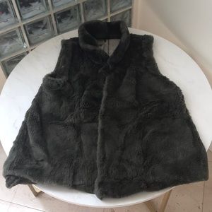 Gray/Forest green Lapin gilet/vest